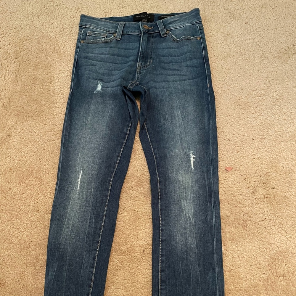 Kendal and Kyile blue jeans